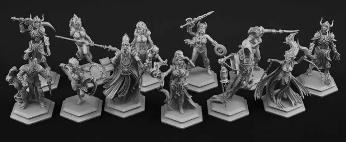 Board Game miniature in 3D Resin chi tiết