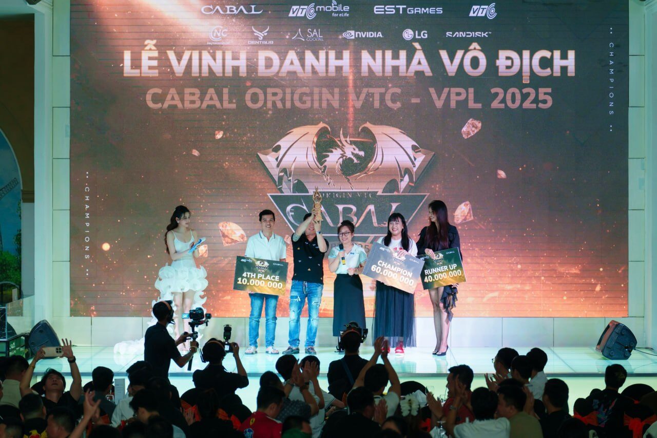 Cúp vô địch Cabal Origin VTC - Hoàn thiện Cúp vô địch Cabal Origin VTC VPL 2025 hoàn thiện in 3D resin