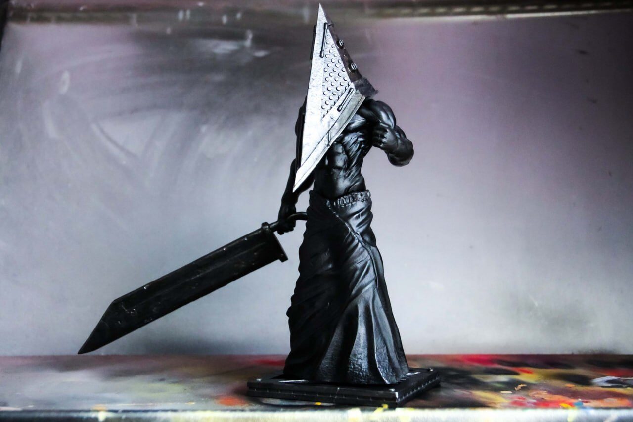 Pyramid Head Silent Hill Figure Resin 5 Pyramid Head Silent Hill điêu khắc tinh xảo resin