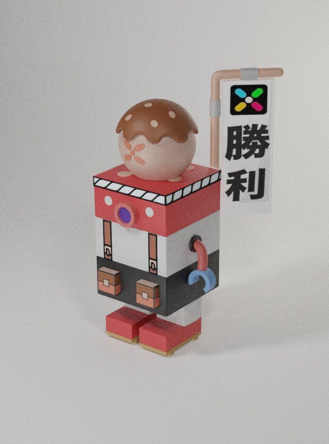 Blind Box NFT Figure Resin Chi Tiết Gắn Nam Châm Chi tiết blind box figure in 3D Resin — Playbux NFT gắn nam châm
