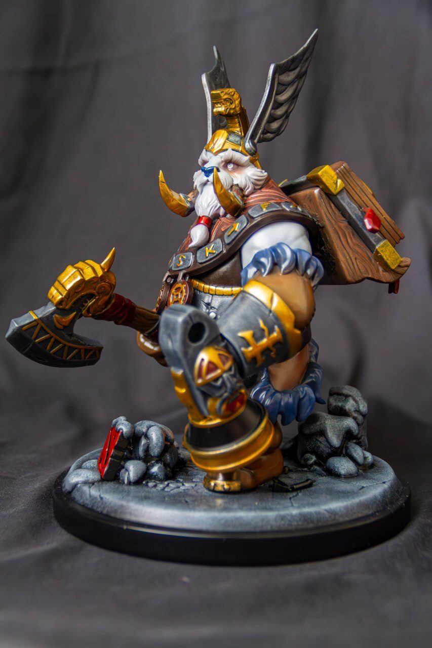 Tusk Dota 2 Figure Resin 2 Tusk Dota 2 tượng resin chi tiết Yeti băng giá