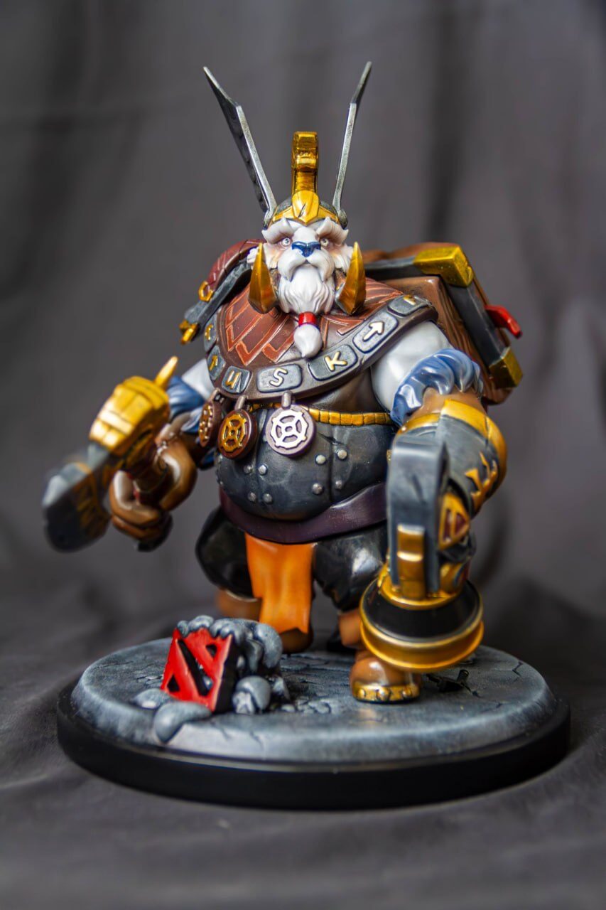 Tusk Dota 2 Figure Resin 3 Tusk Dota 2 tượng resin cặp ngà và trang bị băng giá